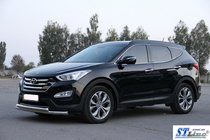 Hyundai Santa Fe 3 2012–2018 Predný ochranný rám ST014 (nerez) fotografia 3