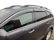 Chevrolet Captiva 2006–2019 Okenné deflektory s chrómom (4 ks, CSV029-AC) fotografia 1