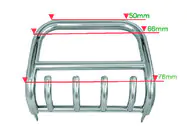 Land Rover Freelander II 2006–2014 Predný ochranný rám QT006 (nerez) fotografia 1