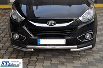 Hyundai IX-35 2010–2015 Predný ochranný rám ST014-1 (nerez) fotografia 3