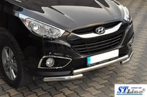 Hyundai IX-35 2010–2015 Predný ochranný rám ST014-1 (nerez) fotografia 4