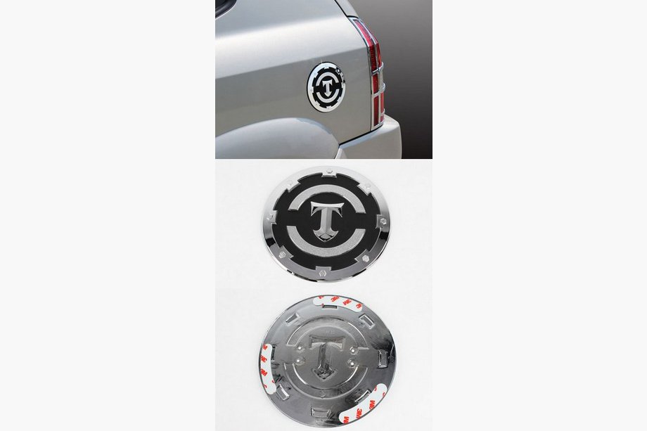 Hyundai Tucson JM 2004– Chrómový kryt viečka palivovej nádrže (chrómovaný plast) Image