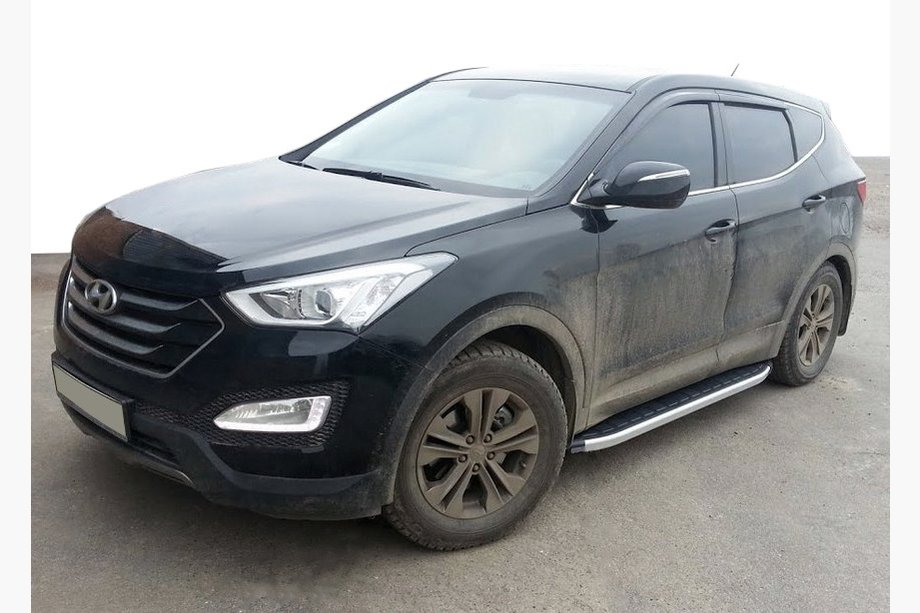 Hyundai Santa Fe 3 2012–2018 Bočné nášľapy Fullmond (2 ks, hliník) Image