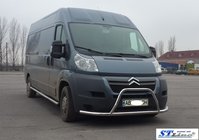 Fiat Ducato 2006–2025 Predný ochranný rám ST019 (nerez) fotografia 2