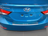 Hyundai Elantra (MD/UD) 2011–2015 Nerezová lišta na zadný nárazník s ohybom Nataniko (2014-2015) fotografia 1