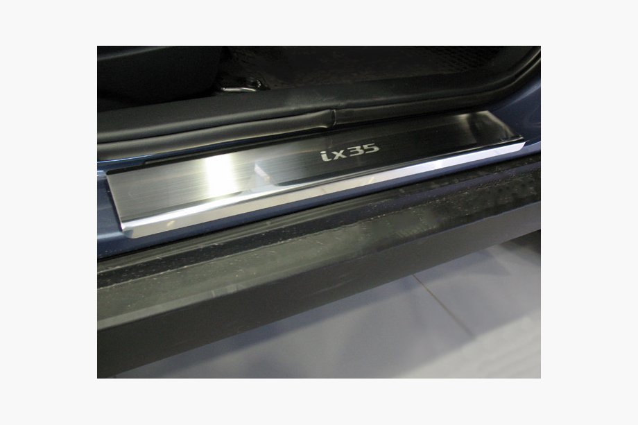 Hyundai IX-20 2010–2019 Natanika Premium kryty prahov (4 ks, nerez) Fotografia 1