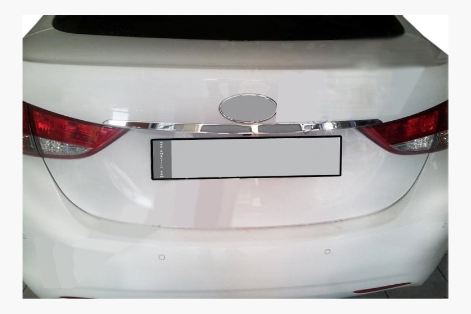 Hyundai Elantra (MD/UD) 2011–2015 Nerezová lišta nad ŠPZ Image