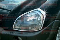 Hyundai Tucson JM 2004– Chrómové kryty predných svetlometov (2 ks, plast) fotografia 1
