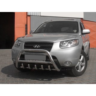 Predný ochranný rám WT003 (nerez) Hyundai Santa Fe 2 2006–2012 fotografia 3