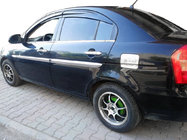 Hyundai Accent 2006–2010 Chrómové kryty kľučiek dverí (4 ks) OmsaLine – talianska nehrdzavejúca oceľ fotografia 3