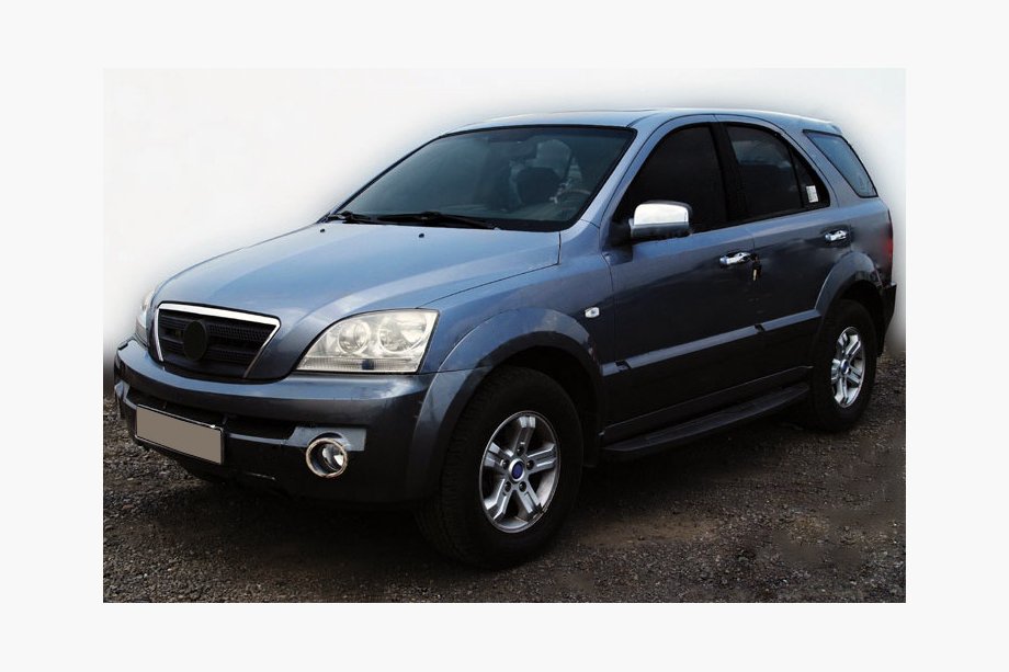 Kia Sorento I BL 2002–2009 Rámiky hmloviek (2 ks, nerez) Fotografia 1