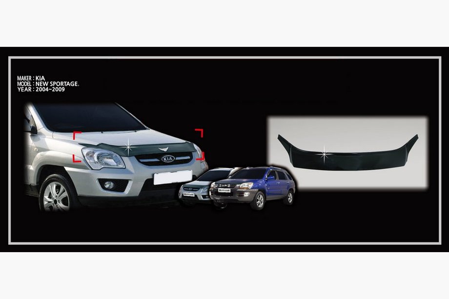 Kia Sportage 2004–2010 VÝPREDAJ! Deflektor kapoty (Kórea) Image