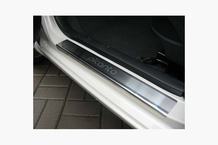 Kia Picanto 2011–2016 Natanika Premium kryty prahov (4 ks, nerez) Image