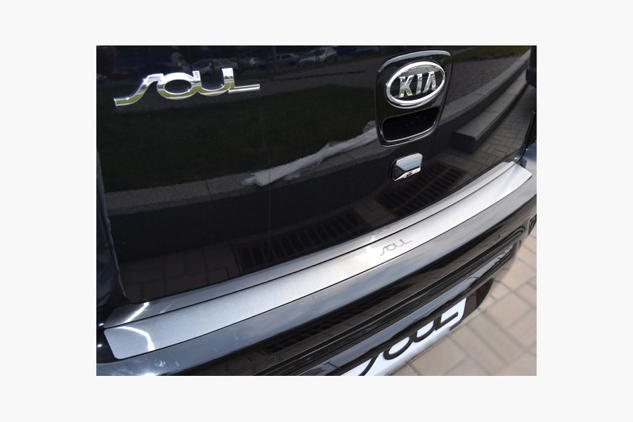 Kia Soul I 2008–2013 Natanika nerezový kryt zadného nárazníka Image
