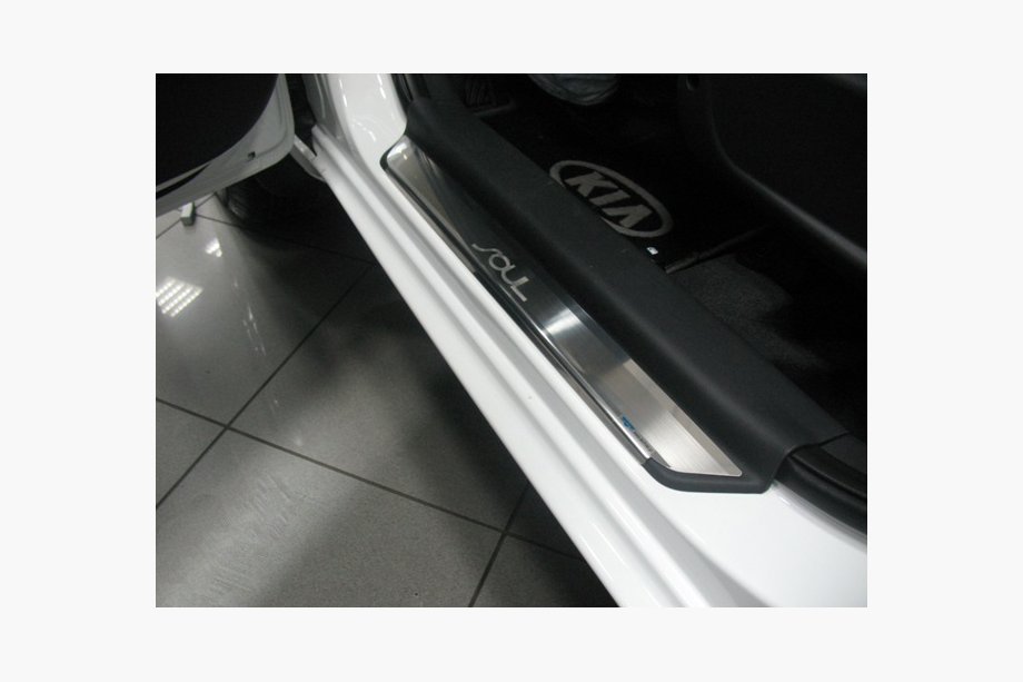 Kia Soul I 2008–2013 Prahové lišty NataNika Premium (4 ks, nerez) Image