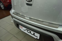 Kia Soul II 2013–2018 Nerezový kryt zadného nárazníka s ohybom Natanika fotografia 1