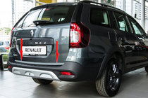 Renault Logan MCV 2013–2022 Ochranná lišta hrany kufra (nerez) fotografia 1