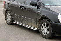 Kia Carnival 2002–2013 Bočné nášľapy KB001 (nerez) fotografia 1