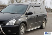 Kia Carnival 2002–2013 Bočné nášľapy KB001 (nerez) fotografia 3
