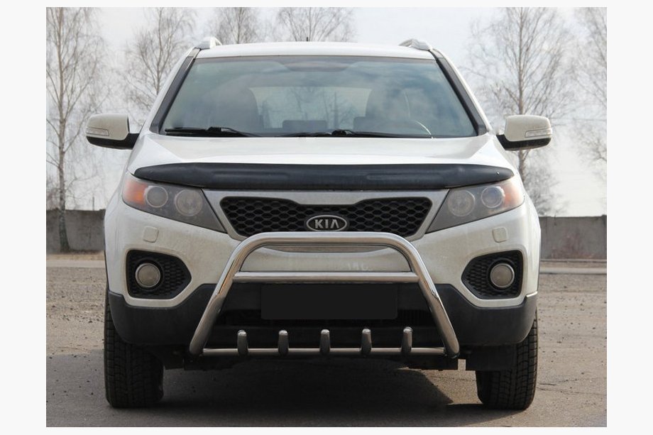 Kia Sorento II XM 2009–2014 Predný ochranný rám WT003 (nerez) Image