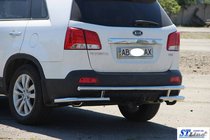 Kia Sorento II XM 2009–2014 Zadný ochranný oblúk AK003-2 (nerez) fotografia 8