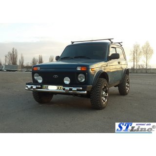 Predný ochranný rám ST015 (nerez) Lada Niva a Urban 1977– fotografia 2