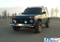 Lada Niva a Urban 1977– Predný ochranný rám ST015 (nerez) fotografia 2