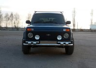 Lada Niva a Urban 1977– Predný ochranný rám ST015 (nerez) fotografia 1