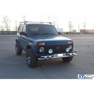 Predný ochranný rám ST015 (nerez) Lada Niva a Urban 1977– fotografia 3