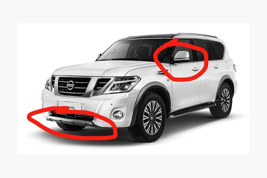 Nissan Patrol Y62 2010–2024 Upgrade sada pre modelový rok 2019 Image