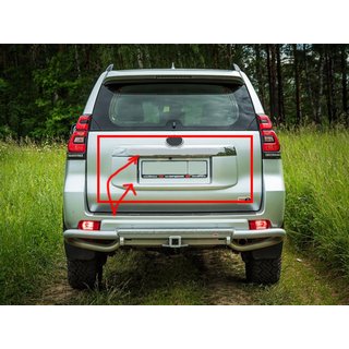 Chrómová lišta nad ŠPZ (dizajn 2018) Toyota Land Cruiser Prado 150 2009–2023 fotografia 1