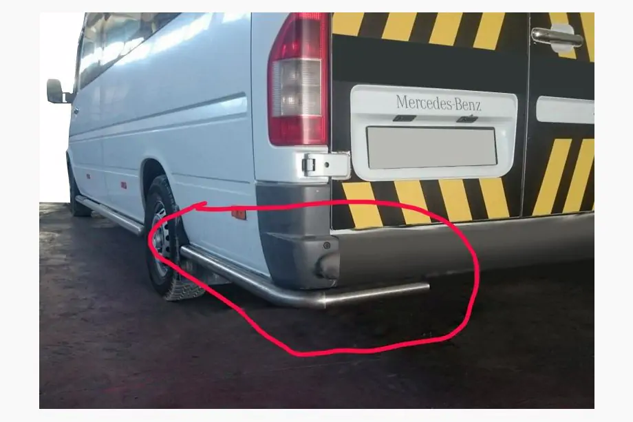 Volkswagen LT 1995–2006 Zadné rohové koncovky AK-SO (nerez) Image