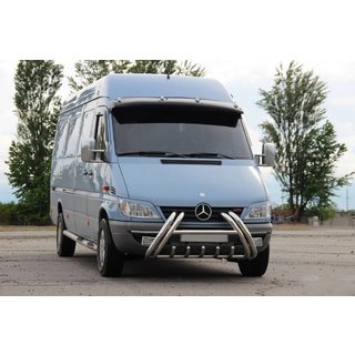 Predný ochranný rám (bullbar) Kelebek WT011 (nerez) Mercedes Sprinter W901/902/903/904/905 1995–2006 fotografia 1