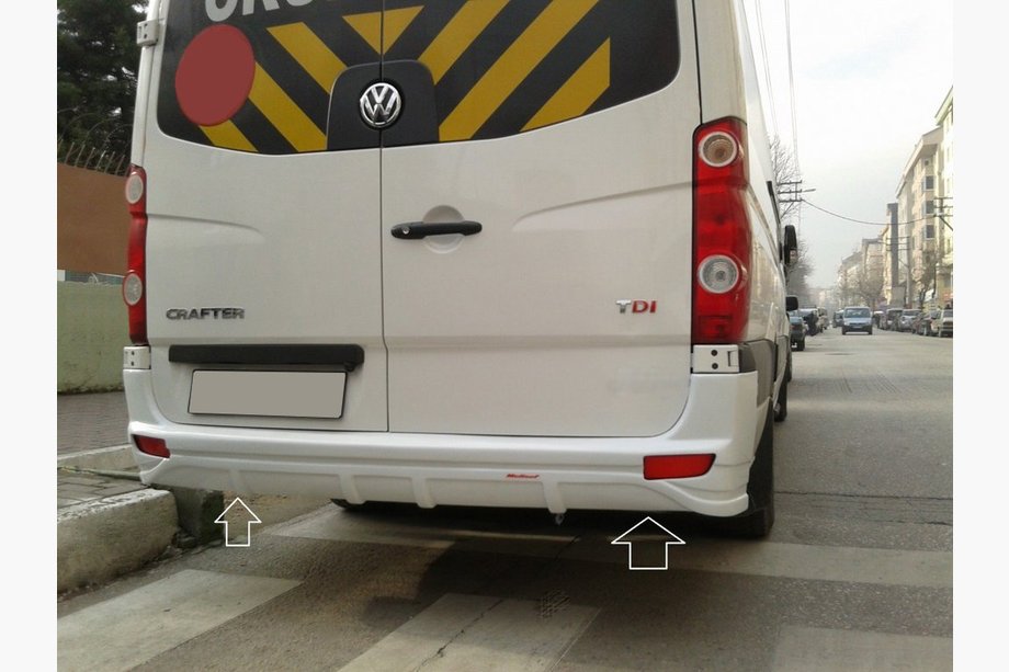 Mercedes Sprinter W906 2006–2018 Nástavec zadného nárazníka V1 (na lakovanie) Image