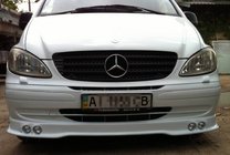 Mercedes Vito W639 2004–2014 Nadstavec predného nárazníka (pre 4 svetlá), na lakovanie fotografia 2