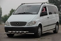 Mercedes Viano 2004–2014 Predný ochranný rám Shark ST015 (nerez) fotografia 1