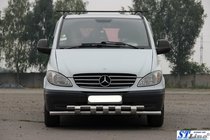 Mercedes Viano 2004–2014 Predný ochranný rám Shark ST015 (nerez) fotografia 2