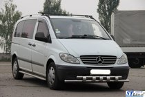 Mercedes Viano 2004–2014 Predný ochranný rám Shark ST015 (nerez) fotografia 3