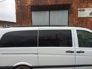 Mercedes Viano 2004–2014 Čierne strešné lyžiny CAN Originálny dizajn (kovové nohy) Stredný rázvor (Long) fotografia 4