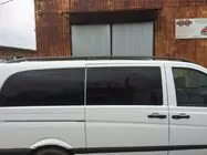 Mercedes Viano 2004–2014 Čierne strešné lyžiny CAN Originálny dizajn (kovové nohy) fotografia 4