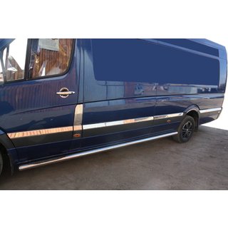 Dverové lišty (nerez) Volkswagen Crafter 2006–2016 fotografia 1
