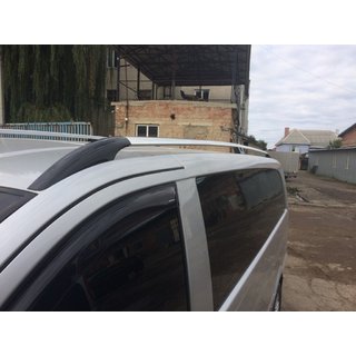 Chrómové strešné lyžiny CAN, originálny dizajn (kovové nohy) Mercedes Viano 2004–2014 fotografia 4