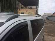 Mercedes Viano 2004–2014 Chrómové strešné lyžiny CAN, originálny dizajn (kovové nohy) Stredný rázvor (Long) fotografia 4