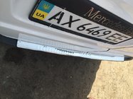 Mercedes Vito W639 2004–2014 Nerezová lišta na zadný nárazník s ohybom (Carmos V1) fotografia 4