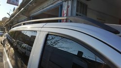 Mercedes Viano 2004–2014 Čierne strešné lyžiny ELITE (plastová pätka) Krátky rázvor (Short, Compact) fotografia 13