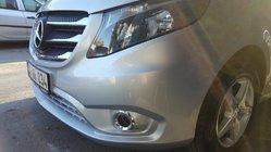 Mercedes Vito/V-trieda W447 2014– Lišty na prednú masku 2014-2020 (5 ks, nerez) fotografia 5