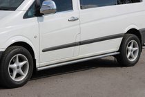 Mercedes Viano 2004–2014 Bočné nerezové rúrky BB001 (2 ks) fotografia 1