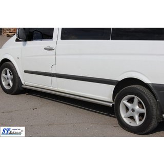 Bočné nerezové rúrky BB001 (2 ks) Mercedes Viano 2004–2014 fotografia 2