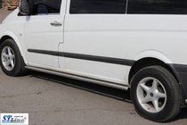 Mercedes Viano 2004–2014 Bočné nerezové rúrky BB001 (2 ks) fotografia 2