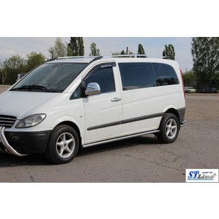Bočné nerezové rúrky BB001 (2 ks) Mercedes Viano 2004–2014 fotografia 3